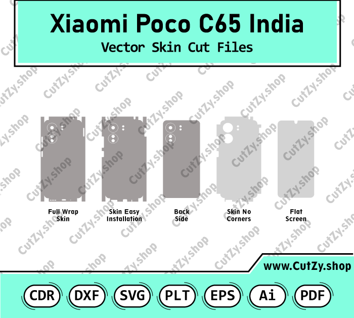 Xiaomi Poco C65 Vector Skin Cut Files