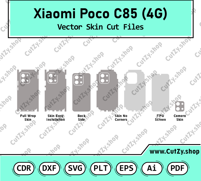 Xiaomi Poco C85 4G Vector Skin Cut Files