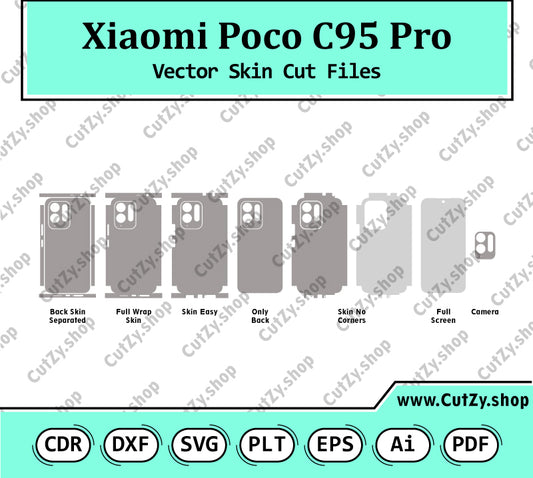 Xiaomi Poco C95 Pro Vector Skin Cut Files