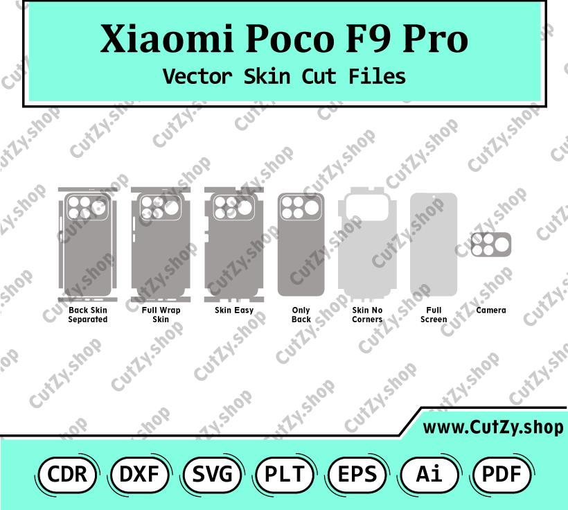 Xiaomi Poco F9 Pro Vector Skin Cut Files