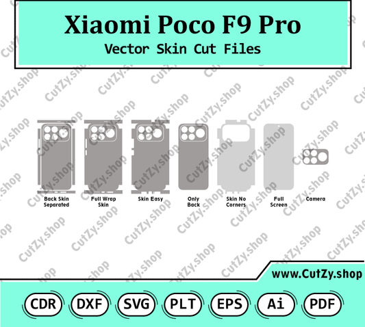 Xiaomi Poco F9 Pro Vector Skin Cut Files
