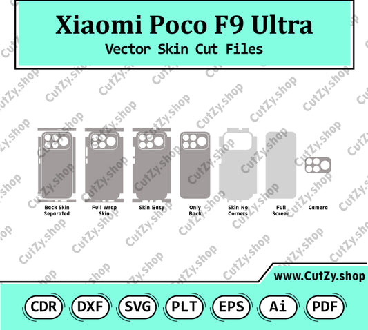 Xiaomi Poco F9 Ultra Vector Skin Cut Files