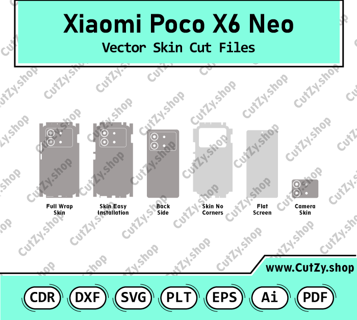 Xiaomi Poco X6 Neo Vector Skin Cut Files