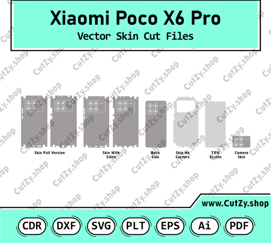 Xiaomi Poco X6 Pro Vector Skin Cut Files