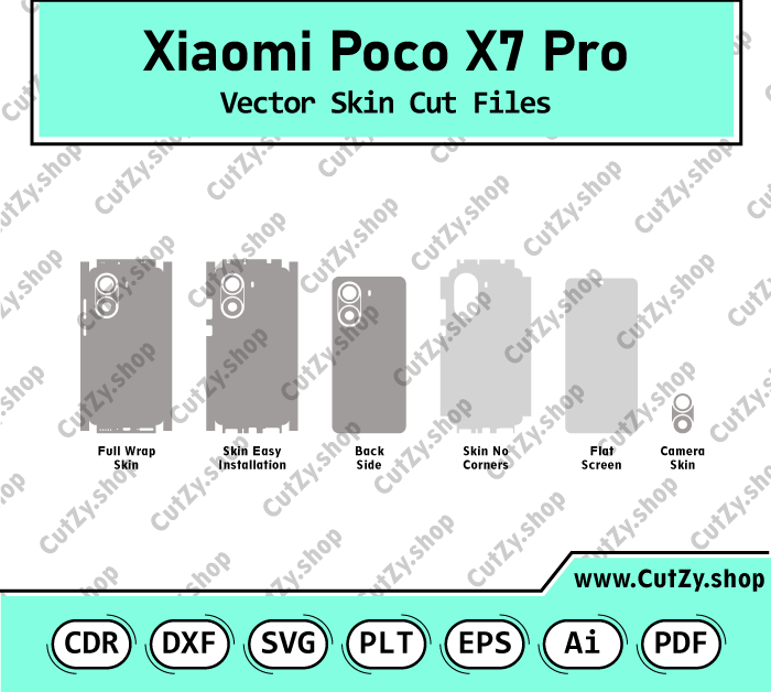 Xiaomi Poco X7 Pro Vector Skin Cut Files