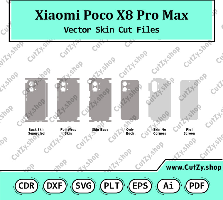 Xiaomi Poco X8 Pro Max Vector Skin Cut Files