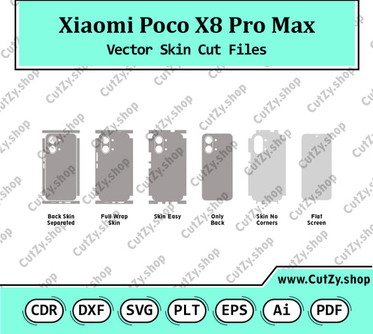Xiaomi Poco X8 Pro Max Vector Skin Cut Files
