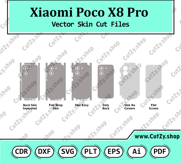 Xiaomi Poco X8 Pro Vector Skin Cut Files