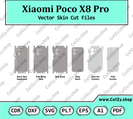 Xiaomi Poco X8 Pro Vector Skin Cut Files