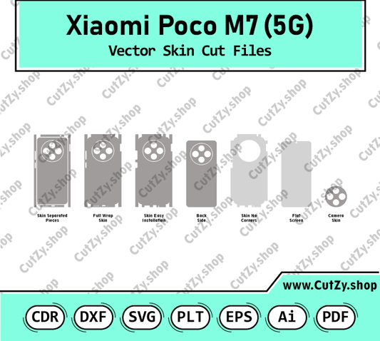 Xiaomi Poco M7 5G Vector Skin Cut Files