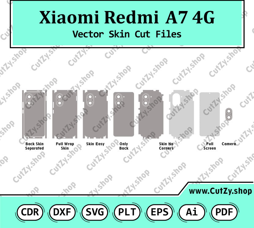 Xiaomi Redmi A7 4G Vector Skin Cut Files
