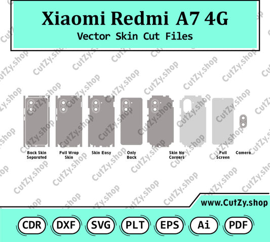 Xiaomi Redmi A7 4G Vector Skin Cut Files