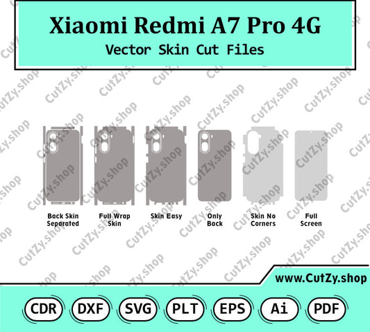 Redmi A7 Pro 4G Vector Skin Cut Files