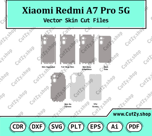 Xiaomi Redmi A7 Pro 5G Vector Skin Cut Files