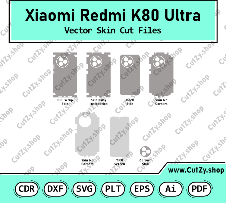 Xiaomi Redmi K80 Ultra/ K80 Extream Edition Vector Skin Cut Files