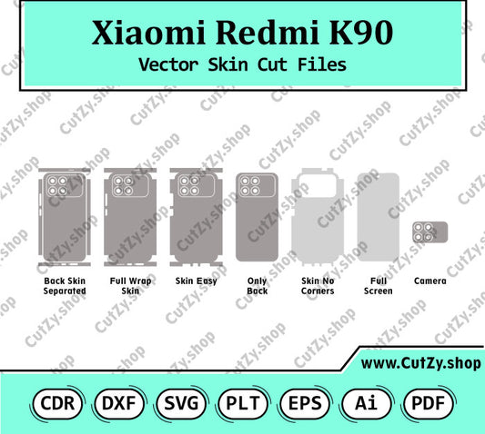 Xiaomi Redmi K90 Vector Skin Cut Files