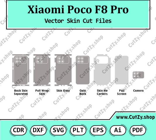 Xiaomi POCO F8 Pro Vector Skin Cut Files