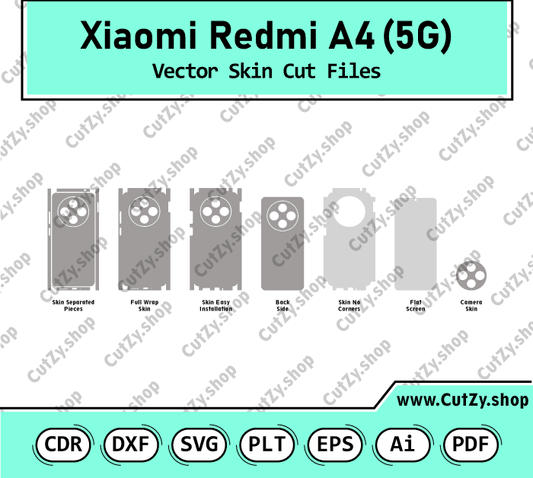 Xiaomi Redmi A4 5G Vector Skin Cut Files