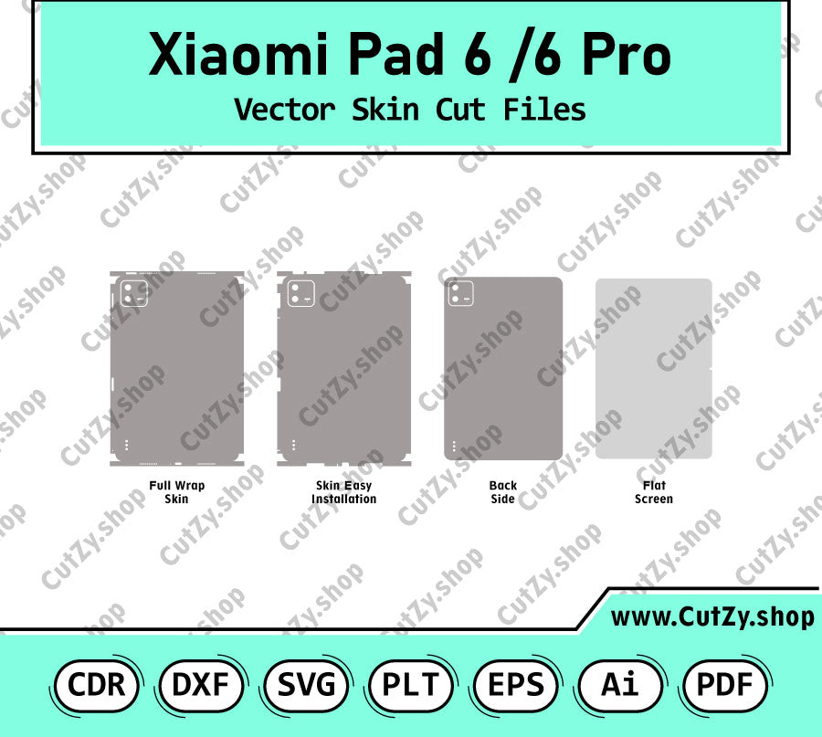 Xiaomi Pad 6 Pro/ Xiaomi Pad 6 Vector Skin Cut Files