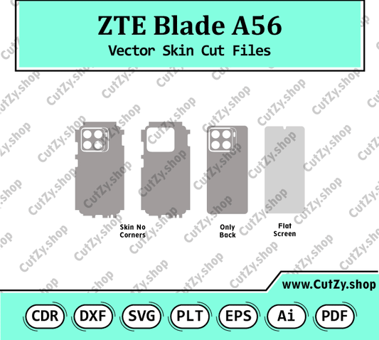 ZTE Blade A56-Nubia A56 Vector Skin Cut Files