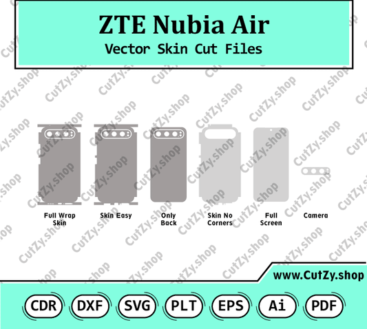 ZTE Nubia Air Vector Skin Cut Files