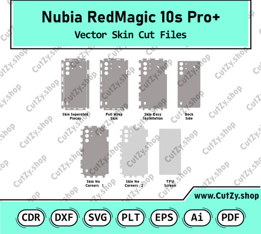 ZTE Nubia RedMagic 10s Pro+ Vector Skin Cut Files