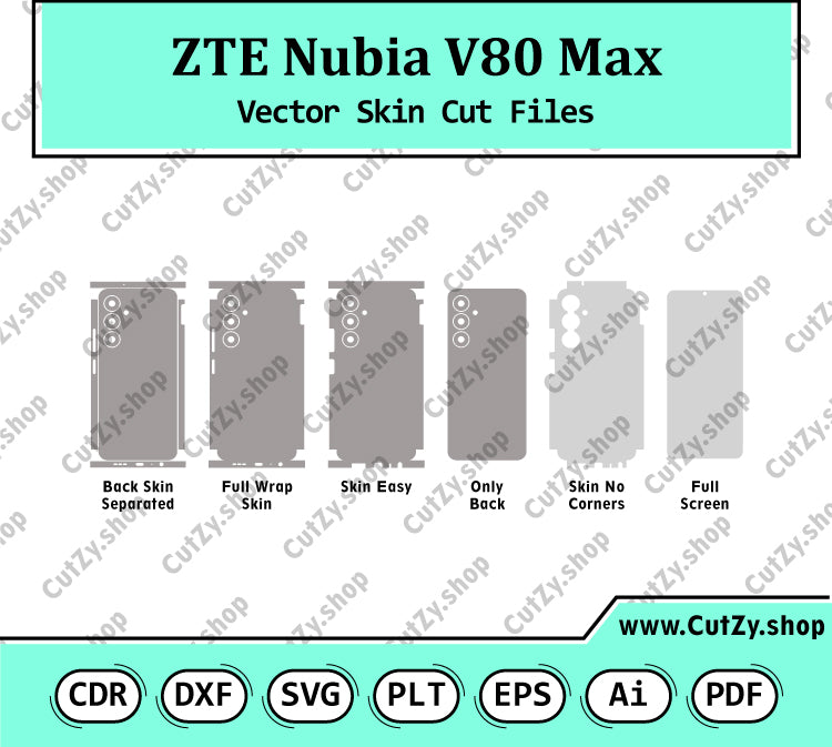 ZTE Nubia V80 Max Vector Skin Cut Files