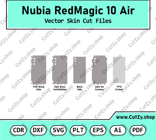 ZTE nubia RedMagic 10 Air Vector Skin Cut Files
