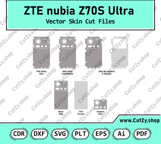 ZTE nubia Z70S Ultra Vector Skin Cut Files