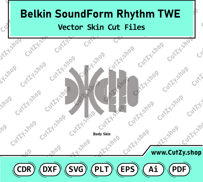 belkin SoundForm Rhythm True Wireless Earbuds Vector Skin Cut Files