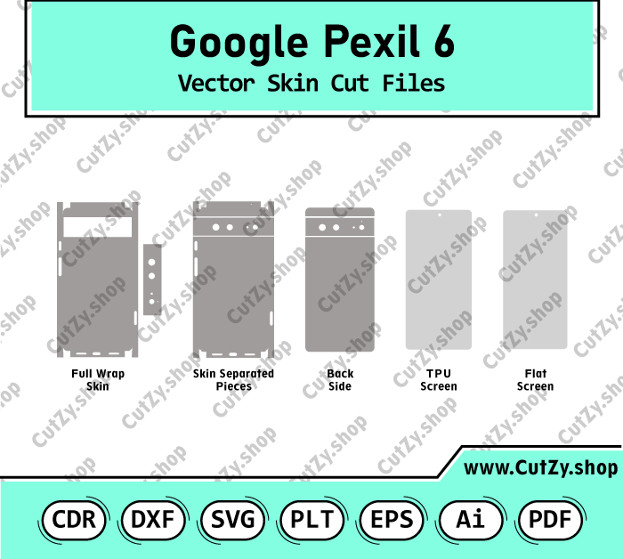 Google Pixel 6 Vector Skin Templates