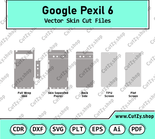 Google Pixel 6 Vector Skin Templates