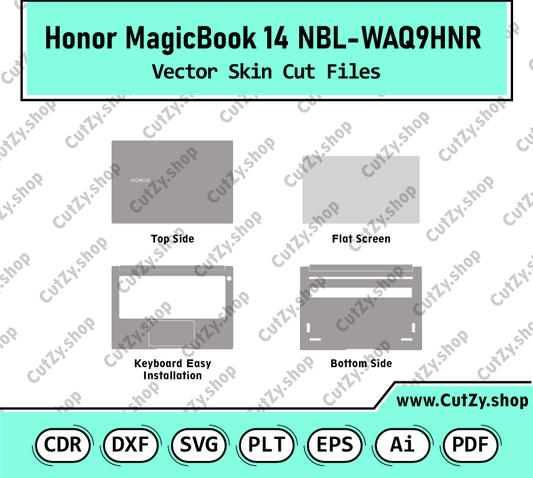Honor MagicBook 14 NBL-WAQ9HNR Vector Skin Cut Files