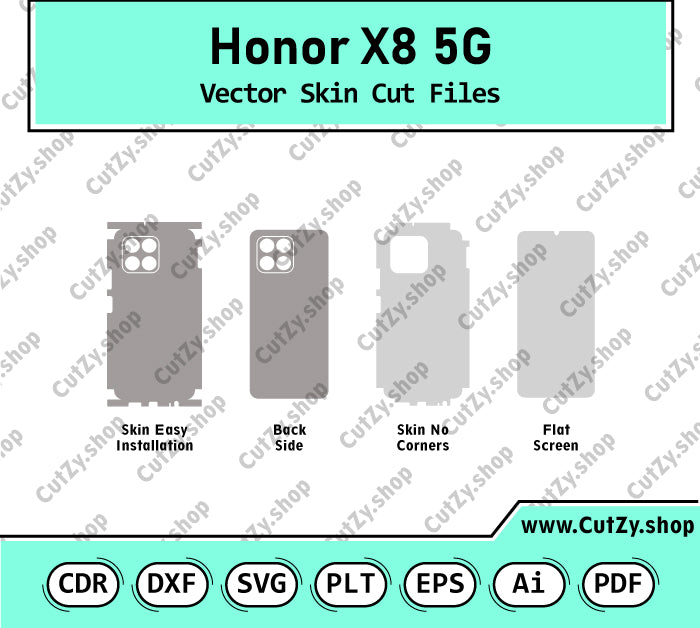 Honor X8 5G Vector Skin Cut Files