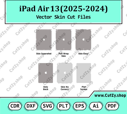iPad Air 13 (2024-2025) Vector Skin Cut Files