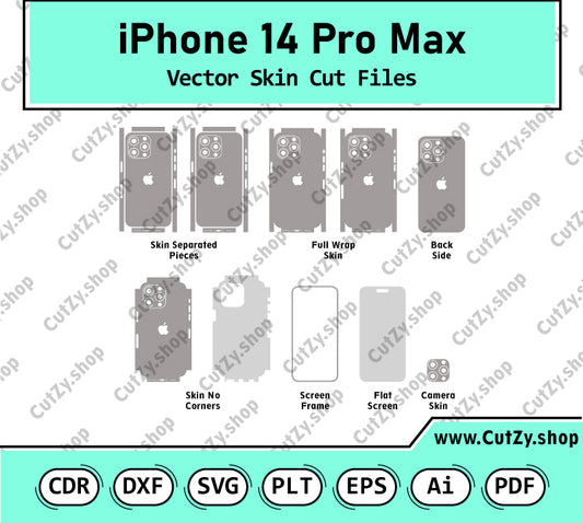 iPhone 14 Pro max Vector Skin Cut Files