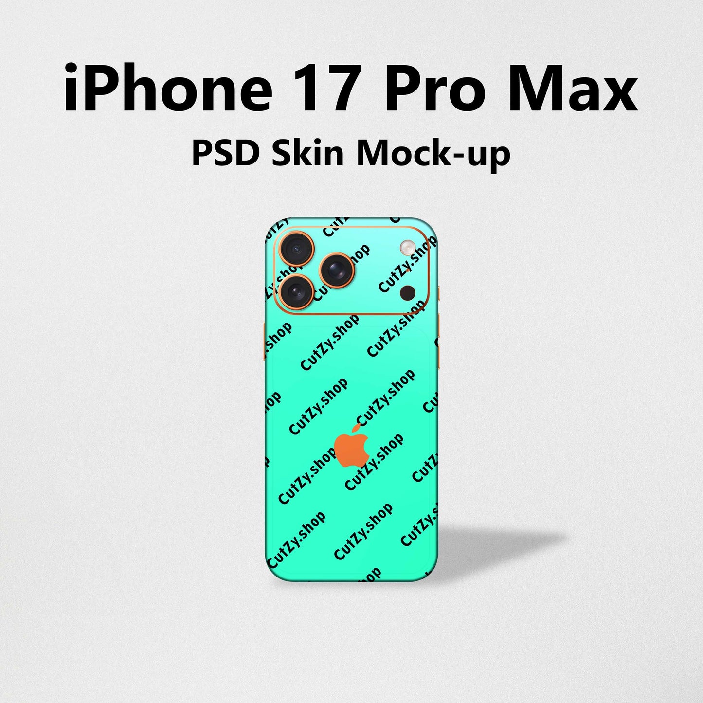 iPhone 17 Pro Max PSD Vinyl Skin Mock-up