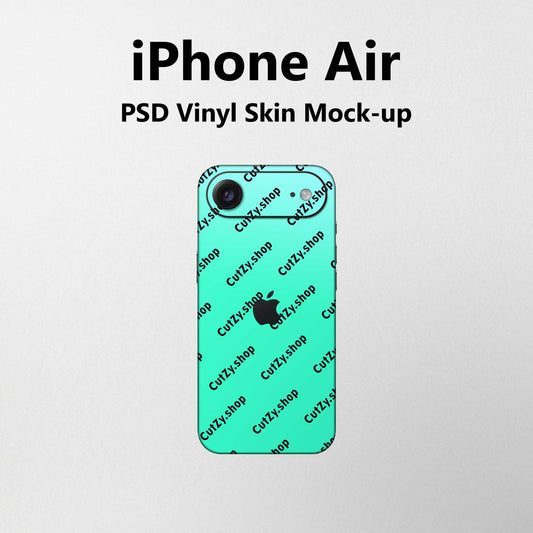 iPhone Air PSD Vinyl Skin Mock-up