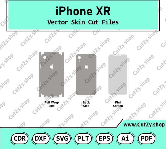 iPhone XR Vector Skin Templates