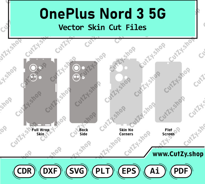 OnePlus Nord 3 5G Vector Skin Cut Files