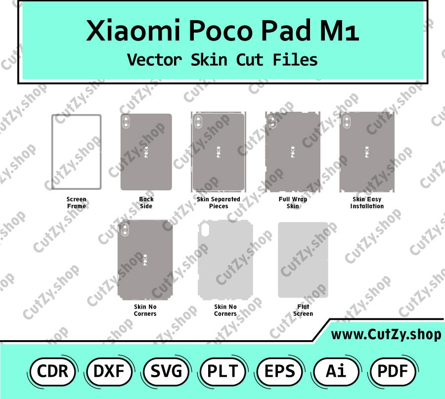 Xiaomi Poco Pad M1 Vector Skin Cut Files
