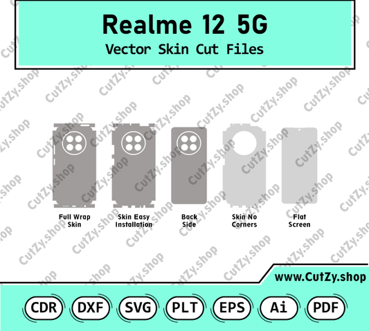 Realme 12 5G Vector Skin Cut Files