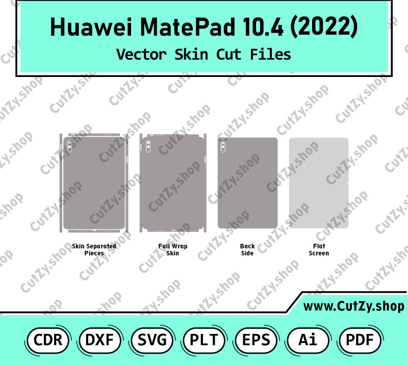 Huawei Matepad 10.4 2022 Vector Skin Cut Files