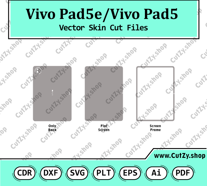 Vivo Pad5e-Vivo Pad5 Vector Skin Cut Files