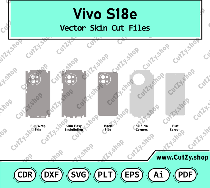 vivo S18e Vector Skin Cut Files