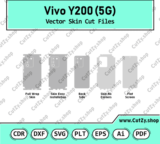 Vivo Y200 5G Vector Skin Cut Files